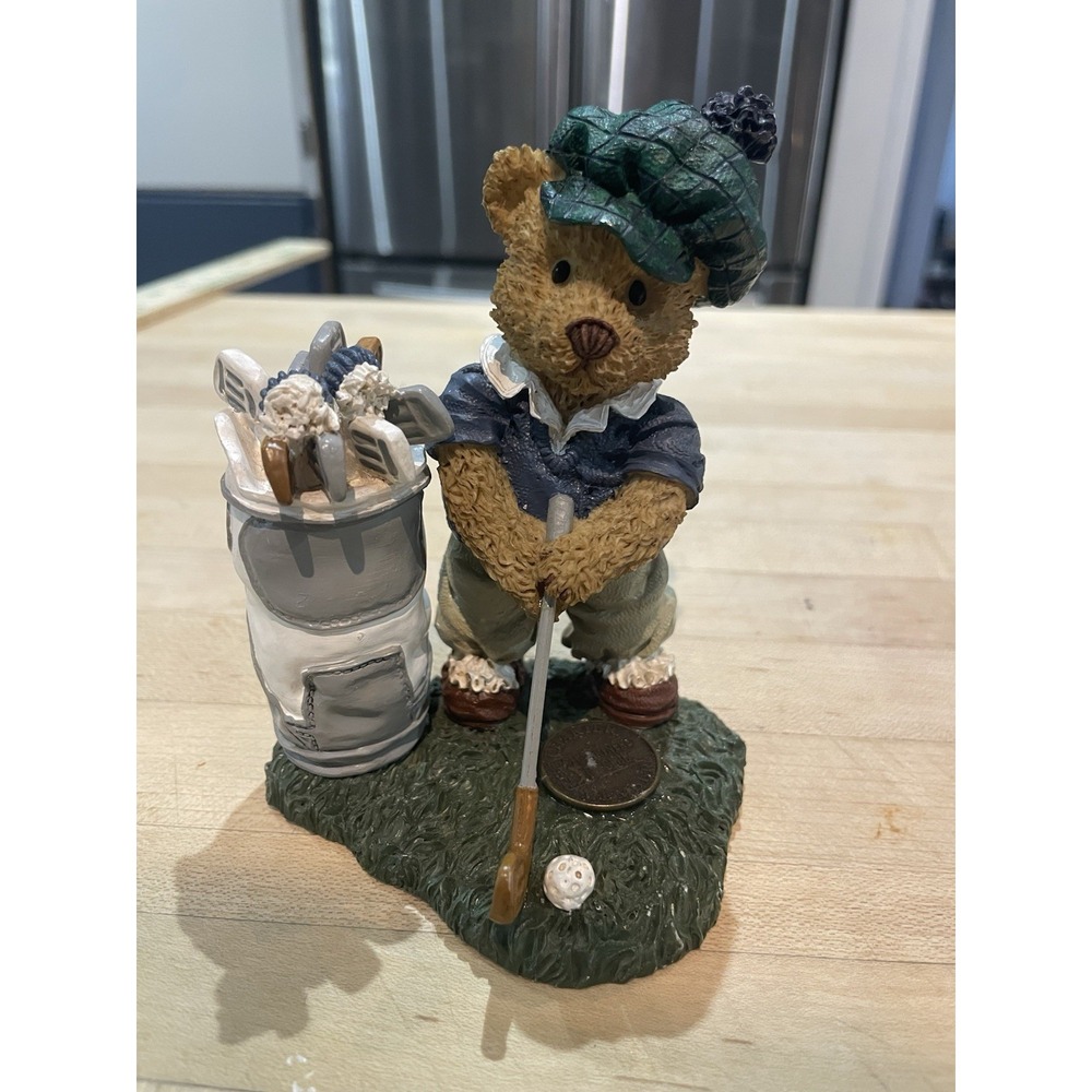 The Windsor Bears Arnold Breakin' Par Golf Bear Figurine Cranberry Commons 1997